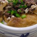 まん丸お月様's cooksnap of when they made 肉入り豪華☆きつねうどん.
