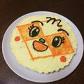 chou's cooksnap of when they made メロンパンナちゃん ♡キャラケーキ.