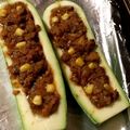 ame-ikuru's cooksnap of when they made ズッキーニ・ボート.