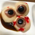 クックZAJN4F☆'s cooksnap of when they made ハロウィン:お豆腐白玉 目玉&充血目玉.