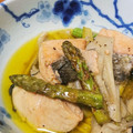 08151916's cooksnap of when they made 簡単タパス✩鮭とキノコのアヒージョ.