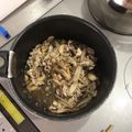 クックZ8J4H4☆'s cooksnap of when they made 豚肉 ゴボウ しめじの簡単甘辛煮☆.