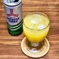 にきけん's cooksnap of when they made オレンジ&三つ矢サイダーのジュース.