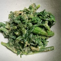 クック7FNN0F☆'s cooksnap of when they made 簡単　セロリの葉のゴマ和え.