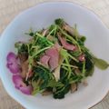 kashikon's cooksnap of when they made 豆苗とベーコンのにんにく炒め.