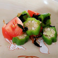 くっくペタ's cooksnap of when they made オクラとワカメの和え物.
