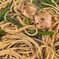 ココキキララ's cooksnap of when they made なめ茸とベーコンの簡単パスタ.