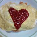 キム☆ケェコ's cooksnap of when they made 炊飯器でパパっとオムライス♪.