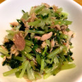 いくちゃん♪♪'s cooksnap of when they made 水菜ツナ缶のゴマあえ♪簡単.
