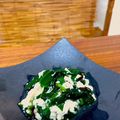 ＊あんずあん＊'s cooksnap of when they made モロヘイヤ豆腐の塩昆布和え.
