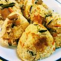 naki1227's cooksnap of when they made 炊飯器で簡単＊山菜おこわ.