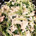 Minnie74's cooksnap of when they made 豆苗とエノキのツナ和え～パパっと簡単！.