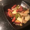 栗丸うさぎ's cooksnap of when they made ジャガイモ、ウインナーの‥カラフル炒め.