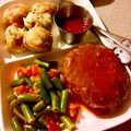 ame-ikuru's cooksnap of when they made ピーバーグ(ピーマン入ハンバーグ).