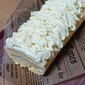 りぃり03☆'s cooksnap of when they made 簡単ロールケーキで*さつまいモンブラン.
