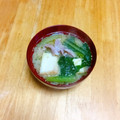 おじ☆さん's cooksnap of when they made 小松菜と厚揚げのお味噌汁.