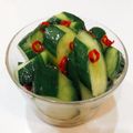 ゆにこーん☆'s cooksnap of when they made 即席シンプルなきゅうりの漬物♡.