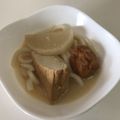 papikun's cooksnap of when they made ＊おでんをリメイク＊煮込みチーズうどん.