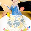 ちかのキッチン's cooksnap of when they made 簡単ドームケーキ♪エルサのドールケーキ.
