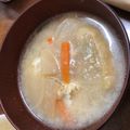 maipu1030's cooksnap of when they made 肉なし☆豚汁風味の味噌汁.