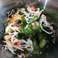 ☆kekkoo☆'s cooksnap of when they made 備忘録 三杯酢 胡瓜とワカメの酢の物.