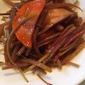 RUKA37's cooksnap of when they made シャキシャキ甘辛！芋づるのきんぴら.