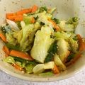 yu-kunmama's cooksnap of when they made 小松菜とキャベツと人参のナムル。.
