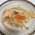 sun9mama's cooksnap of when they made フライパンで！鮭のちゃんちゃん焼き♪.