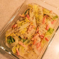 yossiey's cooksnap of when they made 簡単♡白菜とベーコンと油揚げの白だし煮.
