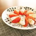 さぁさ52's cooksnap of when they made トマトとカマンベールチーズのカプレーゼ.