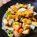 Akitchen！'s cooksnap of when they made 高野豆腐と野菜の甘酢炒め.