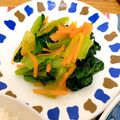 かなだんご's cooksnap of when they made ★小松菜と人参のナムル.