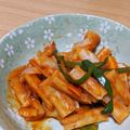 トーリ0928's cooksnap of when they made レンチンで♪簡単！ちくわぶトッポギ.
