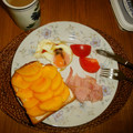 White☆Lily's cooksnap of when they made 今が旬！クリームチーズと柿のトースト.