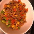 たべたべこ's cooksnap of when they made 野菜たっぷり挽き肉そぼろ.