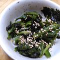 単！！'s cooksnap of when they made 小鉢～ほうれん草と韓国海苔のおひたし.