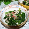 mielle's cooksnap of when they made ✽ほうれん草のお浸しでカニカマソテー✽.