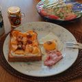 White☆Lily's cooksnap of when they made 柿と胡桃のスイーツトースト.