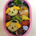 kumkiI's cooksnap of when they made キャラ弁#まん丸おにぎりのポムポムプリン.