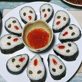 もこもこtrain's cooksnap of when they made オバケのり巻き.