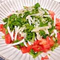 うずらのこ's cooksnap of when they made 大根＆大根の葉とトマトのおかかサラダ♪.