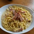 ゆみさん！'s cooksnap of when they made 牛乳 全卵 でOK！ 簡単 カルボナーラ.