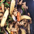 あたむ❤189's cooksnap of when they made 簡単★美味しい★ひき肉と茄子のカレー炒め.