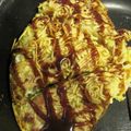 hana87's cooksnap of when they made 油不要山盛りキャベツのお好み焼き.