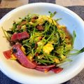 るるキキケイコ's cooksnap of when they made 豆苗と卵ベーコンのバター醤油炒め.