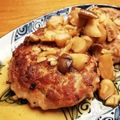 オニギリふみすけ's cooksnap of when they made 【簡単】絶品♪きのこたっぷりハンバーグ.