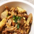 ころんぴ's cooksnap of when they made 厚揚げと里芋で♪豚肉入りこっくり味噌炒め.