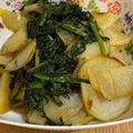 mェyuu's cooksnap of when they made No2260春菊とジャガイモのソテー.
