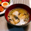 モイモイ♡'s cooksnap of when they made 里芋とあおさの味噌汁.