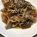 ぱぱぷぅ's cooksnap of when they made 豚バラと蓮根とこんにゃくのきんぴら.